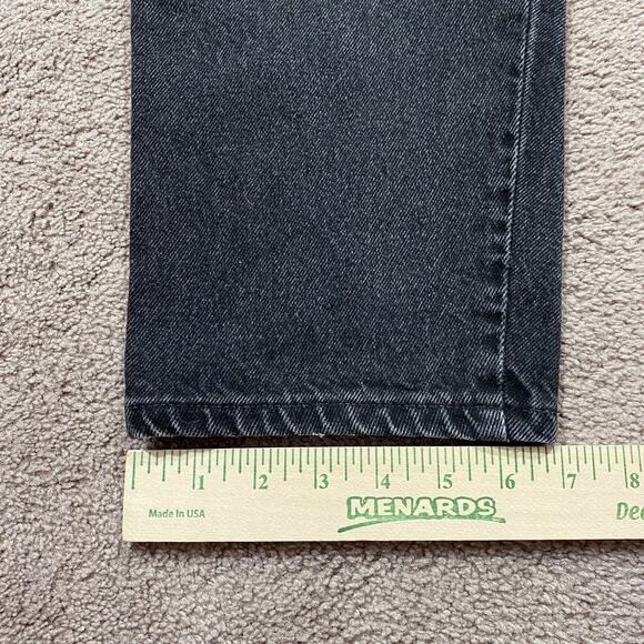 VTG 80s Wrangler Women’s Black Jeans 31x30 Made in USA High Rise Tapered Leg - Picture 13 of 13